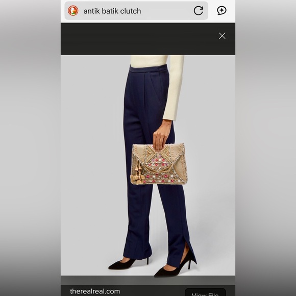 Colorful Embroidered Clutch - Picture 7 of 8